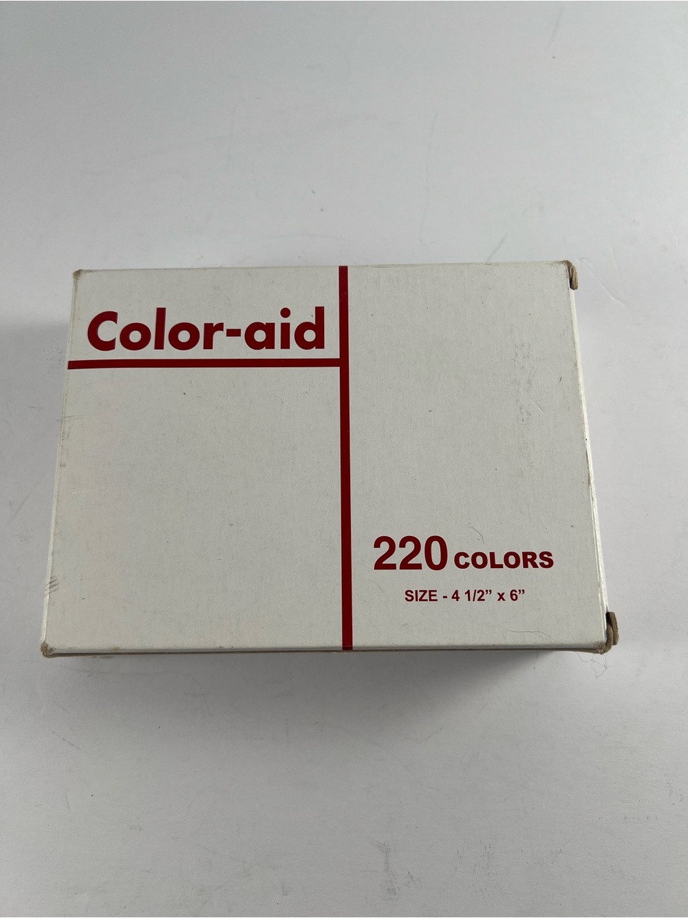 Vintage Color-Aid 220 Coordinated Color System 191/220 Sheets Original Box USED
